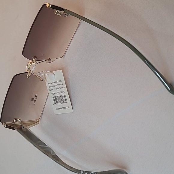 NWT Fe Noel X Target Dark Olive Metallic Swimsuit + NWT The Day Fashion Sunglass - Picture 16 of 16